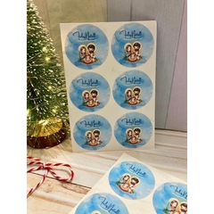 Adesivos Natalinos - Feliz Natal - 4cm - Pronta entrega - 24/48/96 unidades - loja online