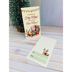 Cartões Tag de Natal - Noel - 9x5cm - Pronta entrega - 25/50/100 unidades