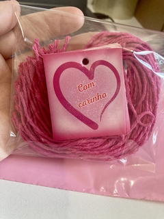 25 unid Tag e Barbante - "Com Carinho Pink" na internet