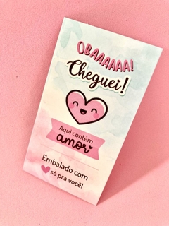 25 Cartões de agradecimento - Cheguei! - 25 unidades - Pronta entrega na internet