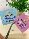 50 Mini Tags Príncipe e Princesa - Pronta entrega