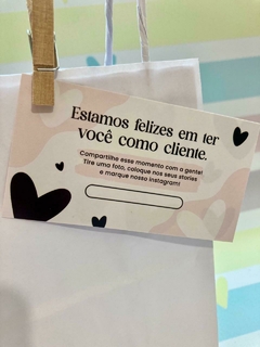 Cartões de Agradecimento ao Cliente - Coleção Charmosinha na internet