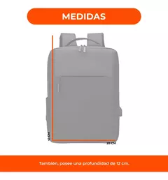 Mochila Urbana Antirrobo con Puerto USB y Porta Notebook 15.6” – Modelo 1803 - comprar online