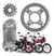 KIT RELACAO TITAN 160-FAN 160 428UOX44TX15TX118L C-RETENTOR PRATA BRAVO RACING - comprar online
