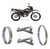 RAIO XTZ 125 DIANT CROMADO FREIO DISCO 3,5MM BRAVO RACING