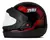 CAPACETE SPORT MOTO SM PRETO C-ADES VERMELHO TAM 56 TORK