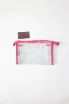 Necessaire Transparente Cisne Rosa