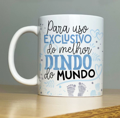 Caneca para uso exclusivo do(a) dindo(a)
