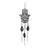 TIRA DECORATIVA DE METAL NEGRO C291