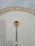 CUCHARA ACERO DORADA LARGA MOD. FLOR - comprar online
