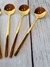 CUCHARA ACERO DORADA INTERMEDIA MOD. REDONDA - comprar online