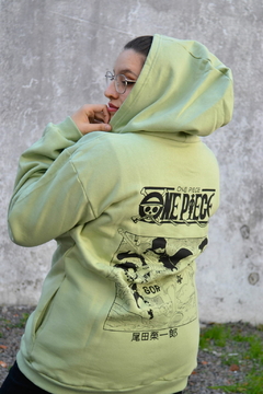 Buzo one piece doble estampa verde claro - comprar online