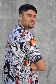 Camisa One Piece Anime Wanted (9F9) - comprar online