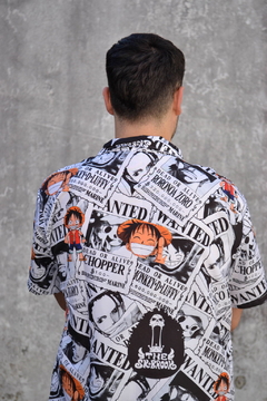 Camisa One Piece Anime Wanted (9F9) en internet