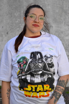 Remera Star Wars Darth Vader Blanca