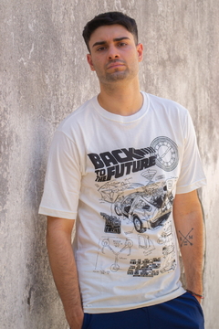Remera volver al futuro blanca