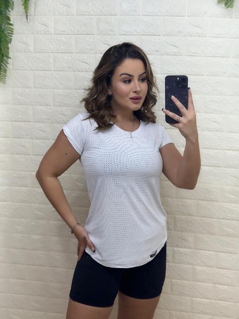 CAMISETA POLIAMIDA PARA TREINAR BRANCA