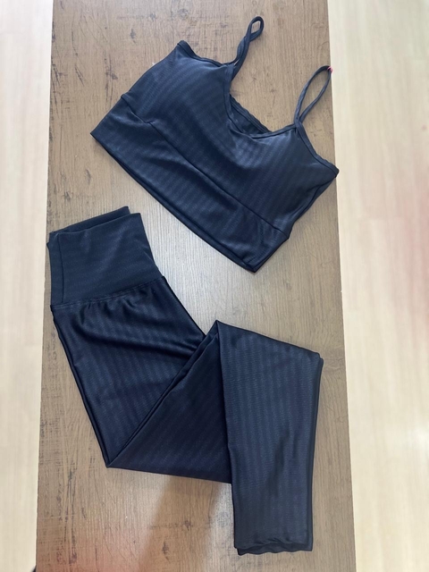CONJUNTO DE LEGGING 4D DISFARÇA CELULITE - ORIGINAL PRETO