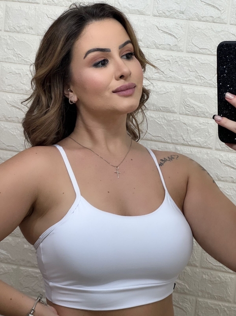 TOP DE ALÇA POLIAMIDA BRANCO