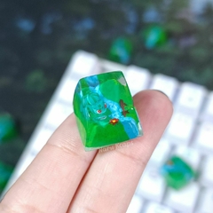 Keycap Bulbasaur Pokémon 3D - Teclado Mecânico - Naru Kcaps - Keycaps e Acessórios