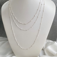 Corrente de Prata Bolinhas 45cm na internet