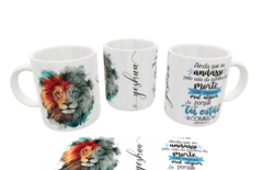 Caneca Evangélica Jesus Leão De Judá Yeshua Salmo 23/4 Linda - comprar online