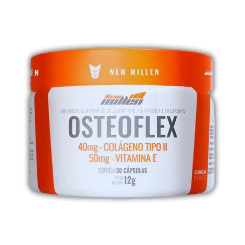Osteoflex New Millen 30 Cápsulas - Colágeno Tipo 2 Vitamina E