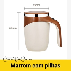 Caneca térmica em aço inox com agitador magnético inteligente - loja online
