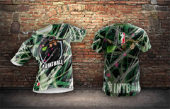 T-shirt Olive Draw Paintball