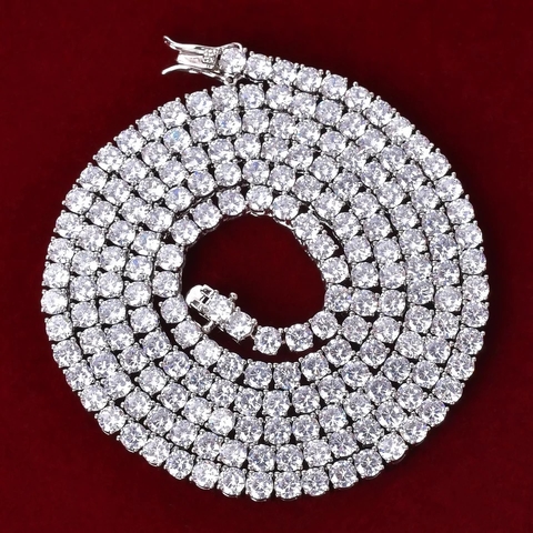 ￼colar riviera zirconias fecho gaveta joias dourada ou prata colar ice