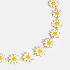 colar choker margaridas na internet