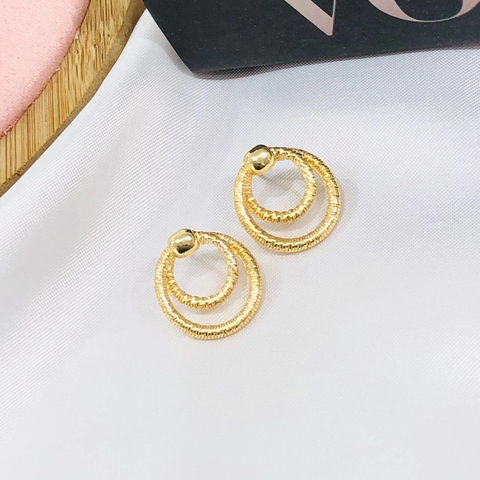 brinco folheado a ouro 18 k leve garantia