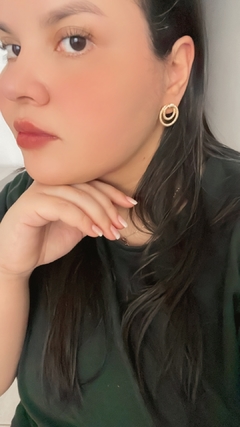 brinco folheado a ouro 18 k leve garantia na internet