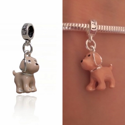 berloque charm raça labrador pet cachorro