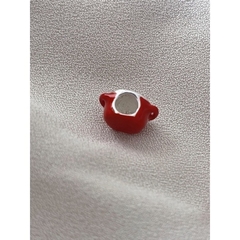 berloque charm panela le creuset esmaltado banhado a prata 925