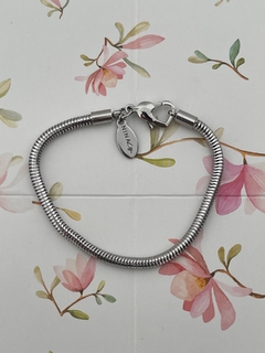 pulseira nina life de berloques berloqueira anti alérgico aço inoxidável - loja online