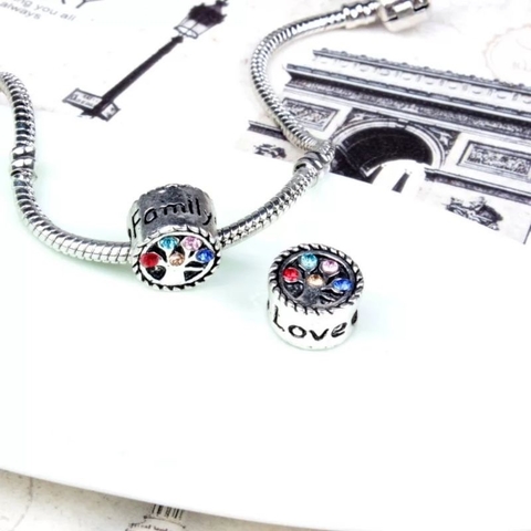 berloque pingente charm Pandora árvore família