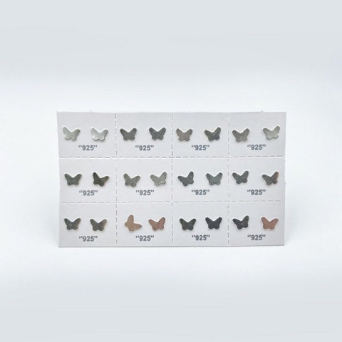 brinco borboleta prata 925