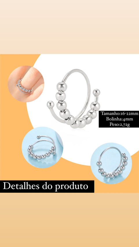 Anel para ansiedade stress humor