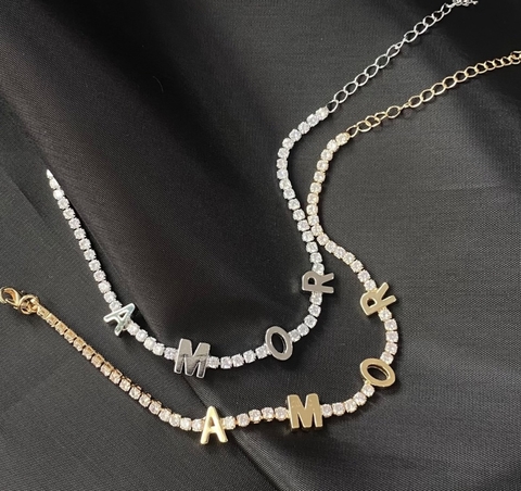 pulseria riviera Amor folheada