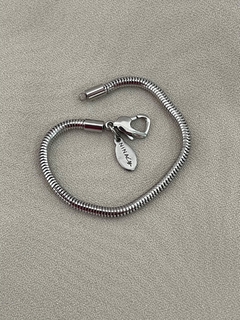 pulseira nina life de berloques berloqueira anti alérgico aço inoxidável - loja online