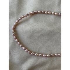 colar pérolas verdadeira pérola barroca rosa água doce - comprar online