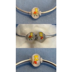 berloque charm Murano Simpson para pulseira Pandora - berloque da nina
