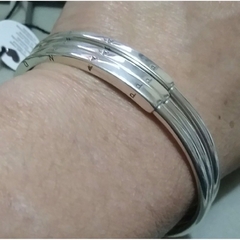 bracelete Pandora rígido signature - berloque da nina