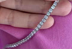 ￼colar riviera zirconias fecho gaveta joias dourada ou prata colar ice - berloque da nina
