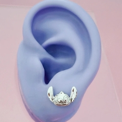 Brinco stitch Disney prata 925