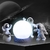 Tiktok 3 Pc Astronauta Decoração Figuras De Ação E Lua Home Decor Resina