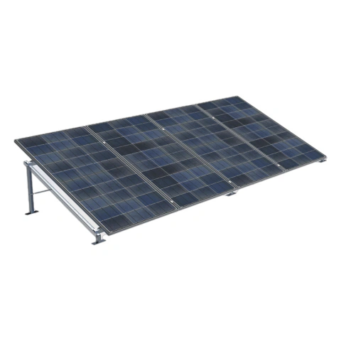 Montaje de piso de Alta Resistencia para Instalación de 4 Paneles Solares de hasta 1300 x 2400 mm (Revisar módulos compatibles)