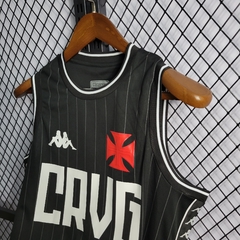 Regata Vasco CRVG Kappa Masculina - Preta - comprar online