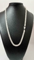 Cordão Cadeado Quadruplo 6mm 60cm - Prata 925 - comprar online